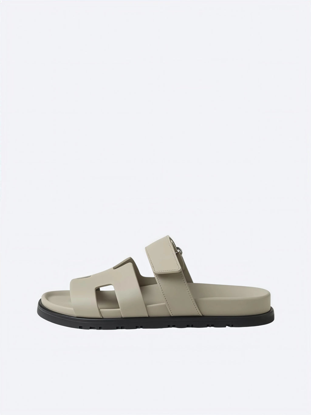 Hermes Pelle Chyper Ciabatte Marrone