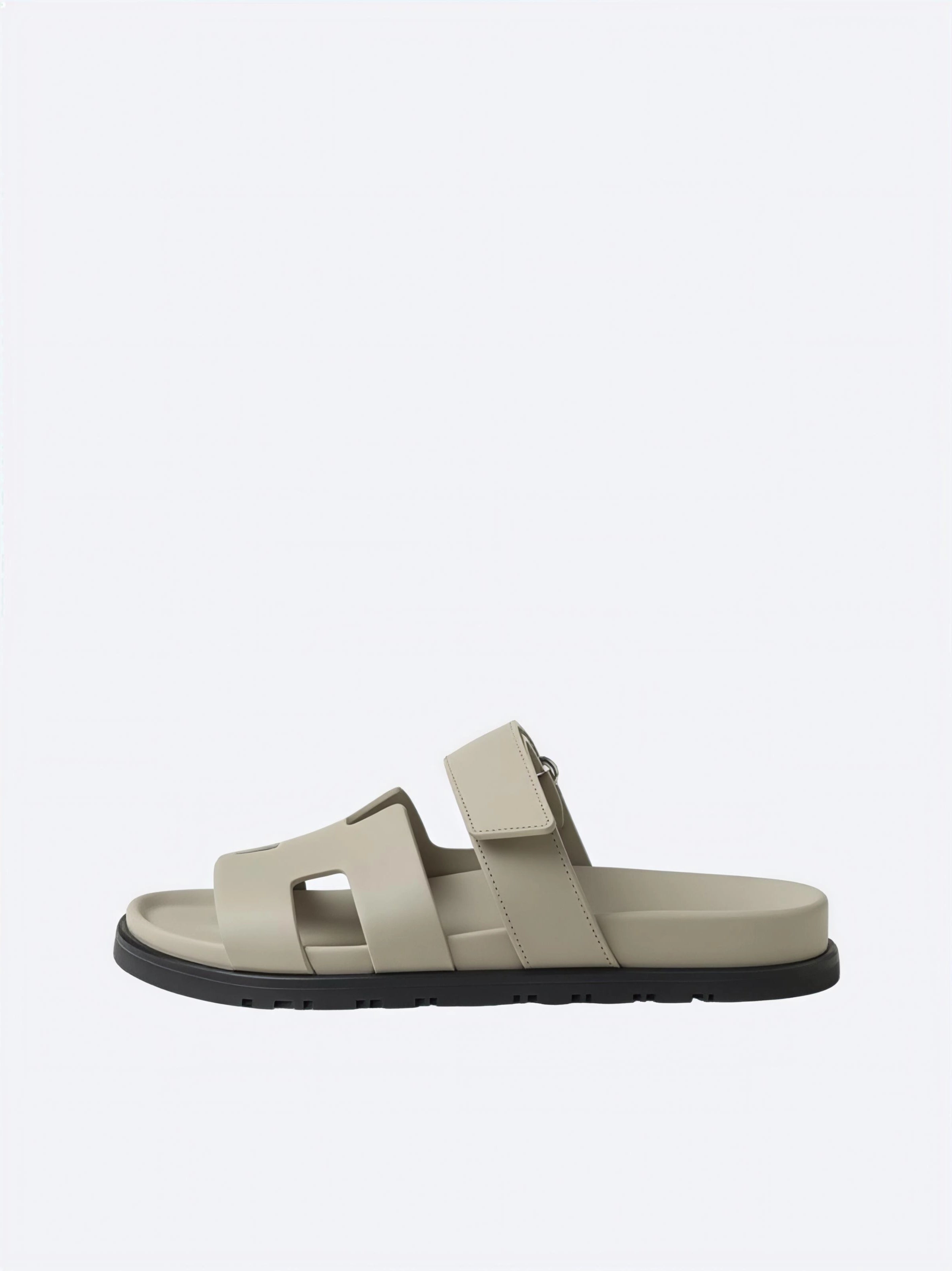 Hermes Pelle Chyper Ciabatte Marrone