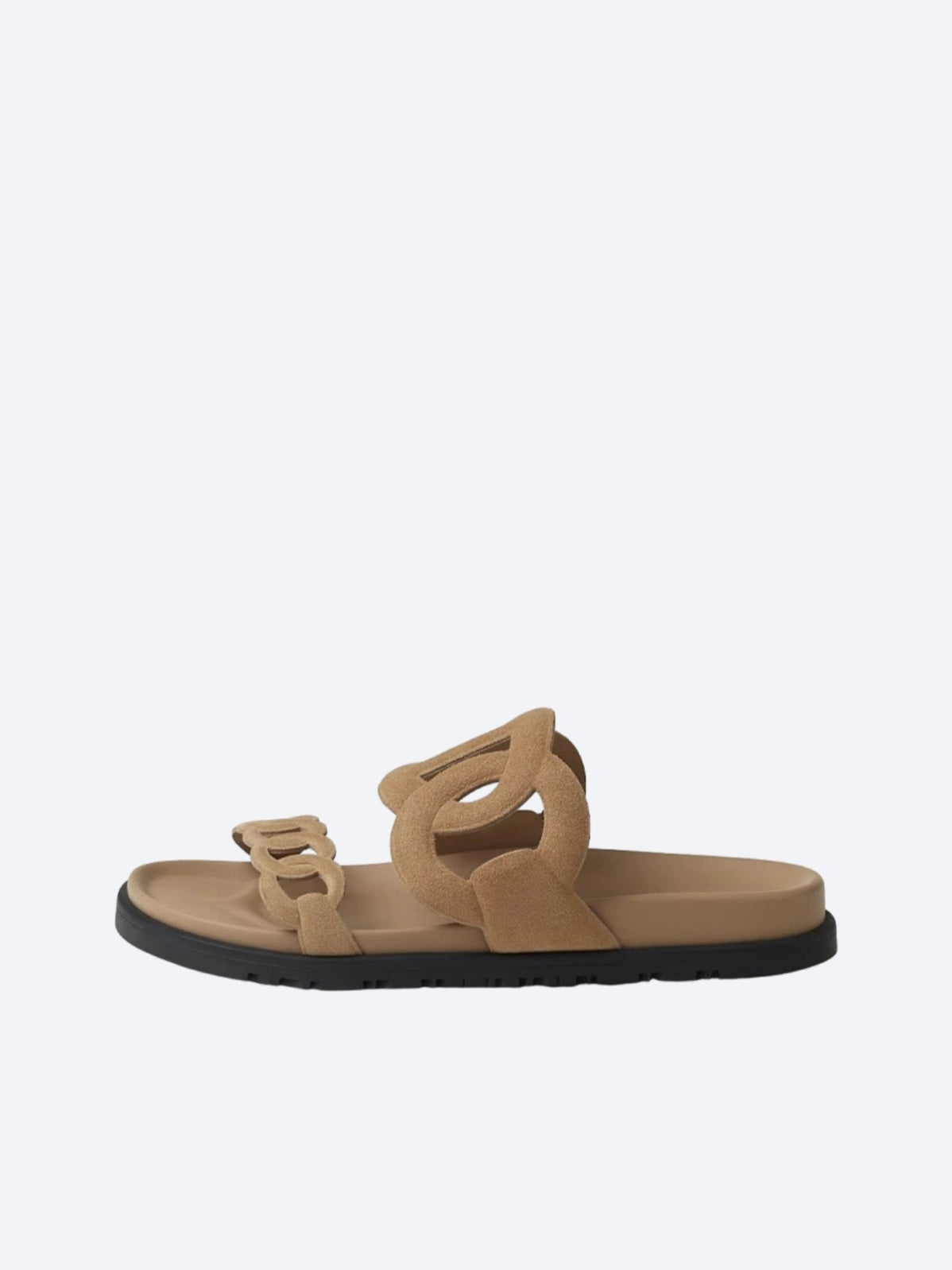 Hermès Extra Suede Ciabatte Beige Sicuro