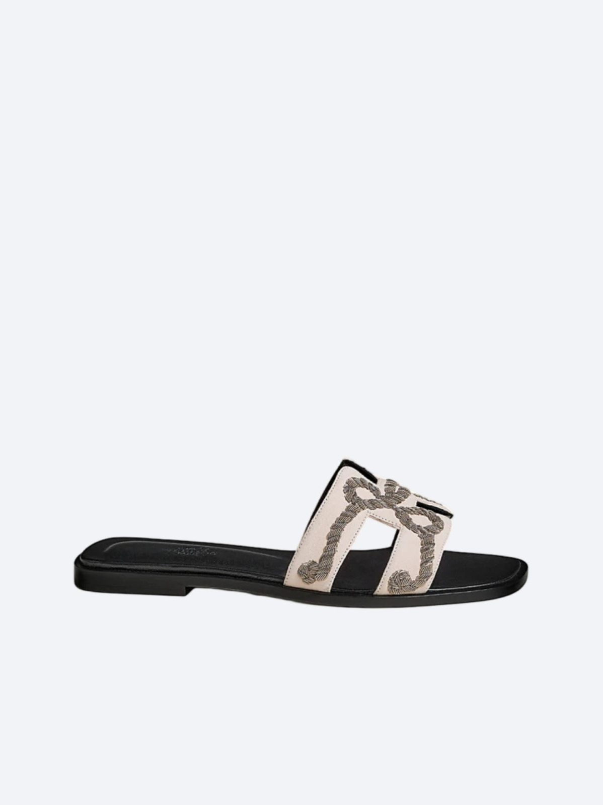 Hermès Oran Sandals Nero Beige