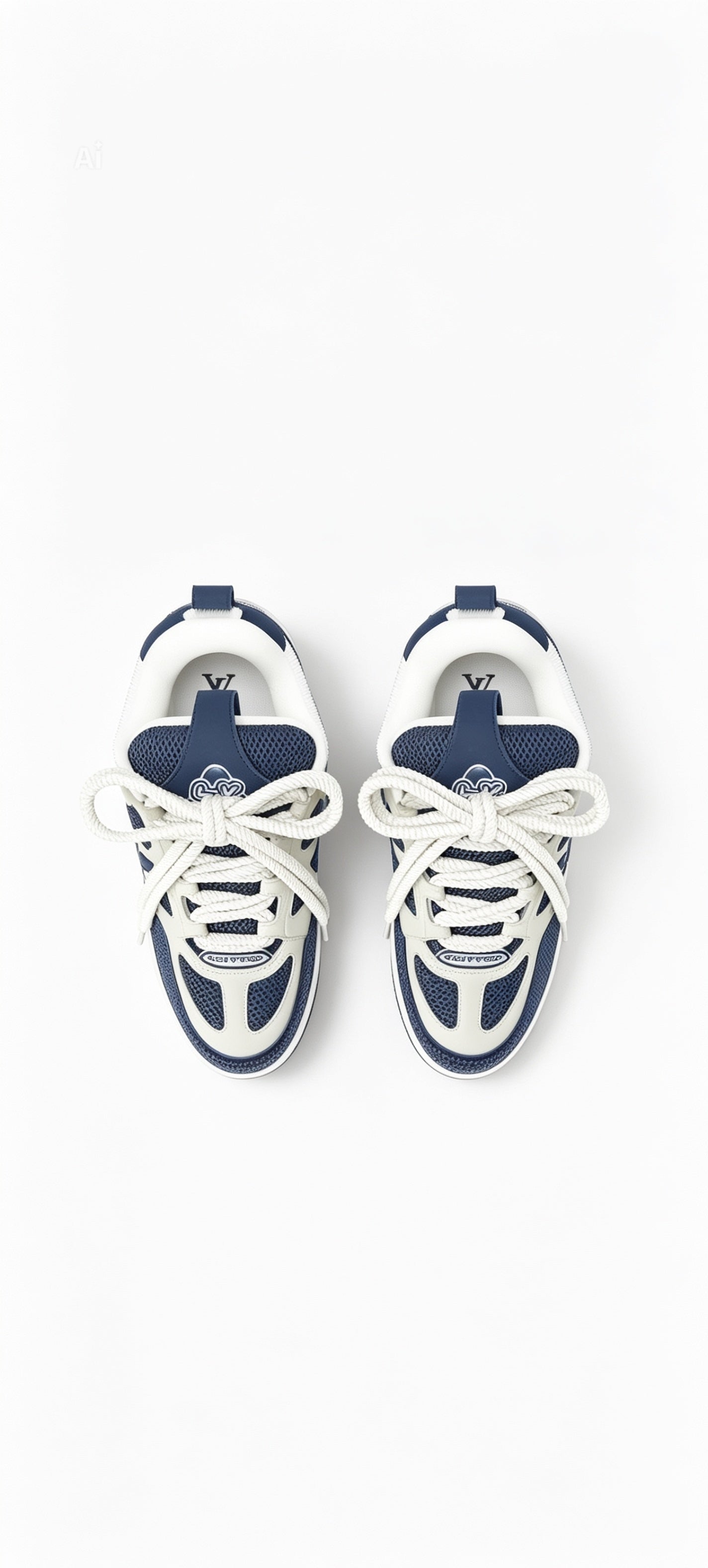 Louis Vuitton Sneaker LV Skate Navy Blu Bianco