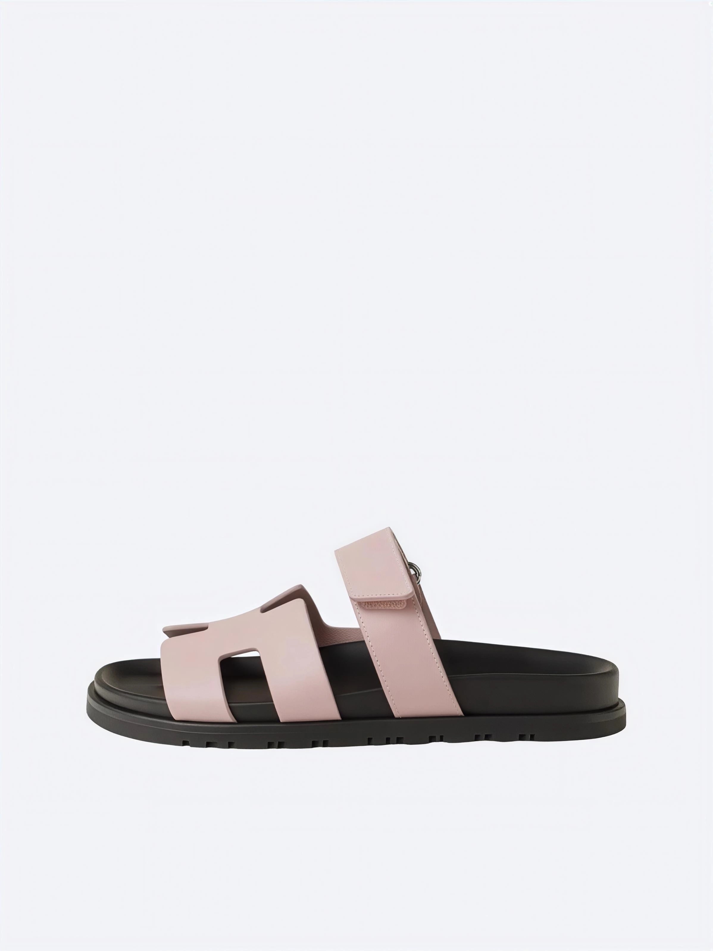 Hermes Pelle Chyper Ciabatte Marrone