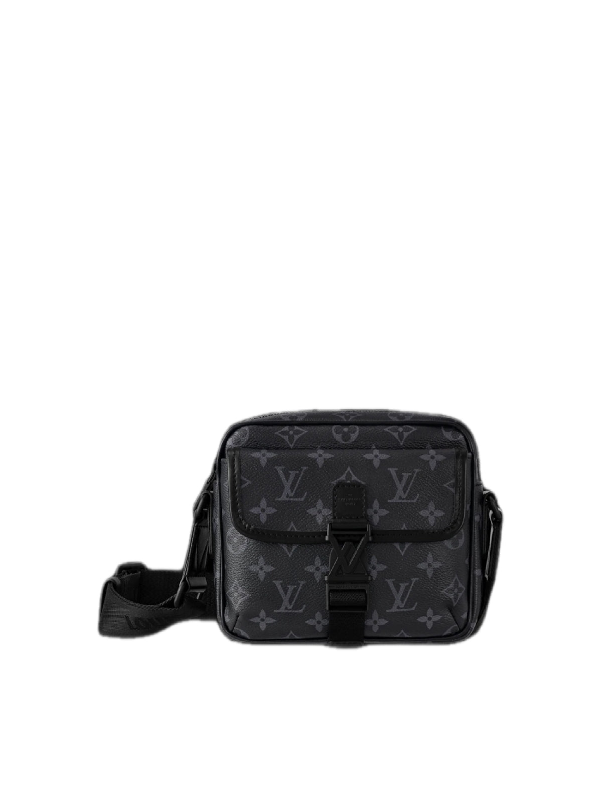 Louis Vuitton Getaway Messenger Pelle Monogram Shadow Nero Grigio