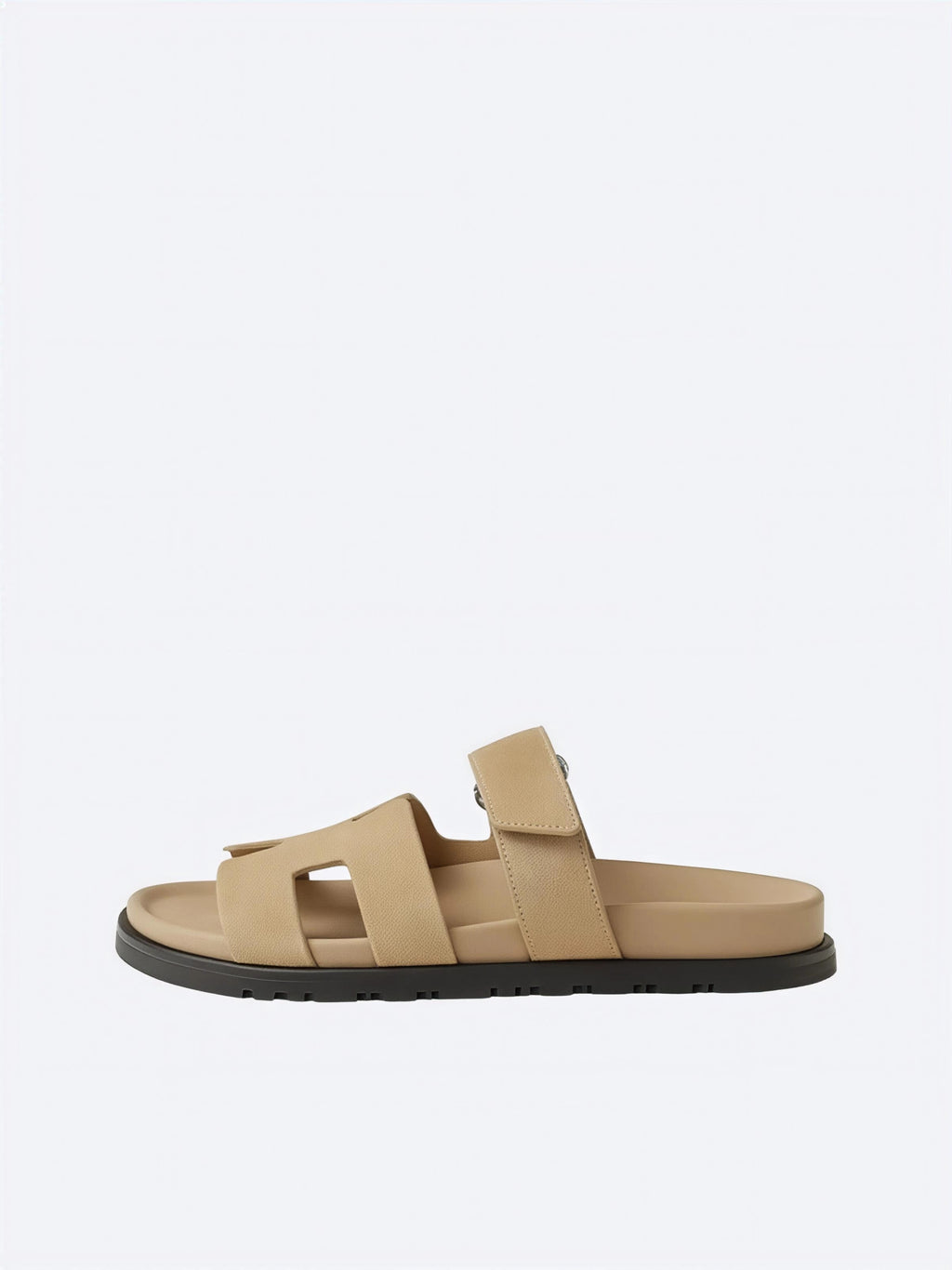 Hermes Pelle Chyper Ciabatte Marrone
