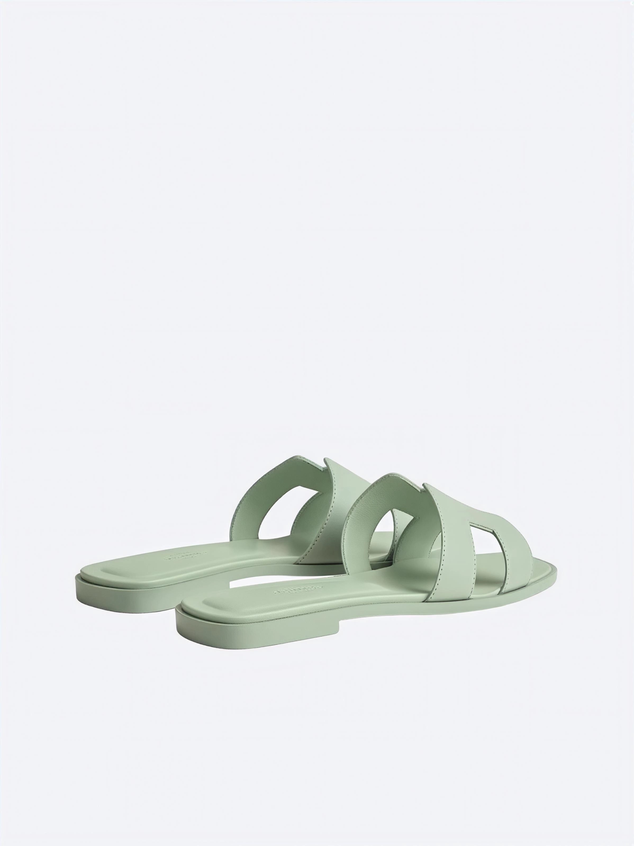 Hermès Oran Sandals Verde Chiaro